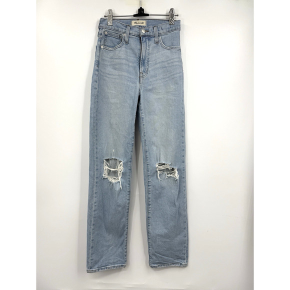 Madewell The Perfect‎ Vintage Jean Womens Distressed Light Wash High Rise Sz 23 - Picture 1 of 8